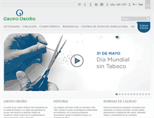 Tablet Screenshot of grupoorono.com.ar